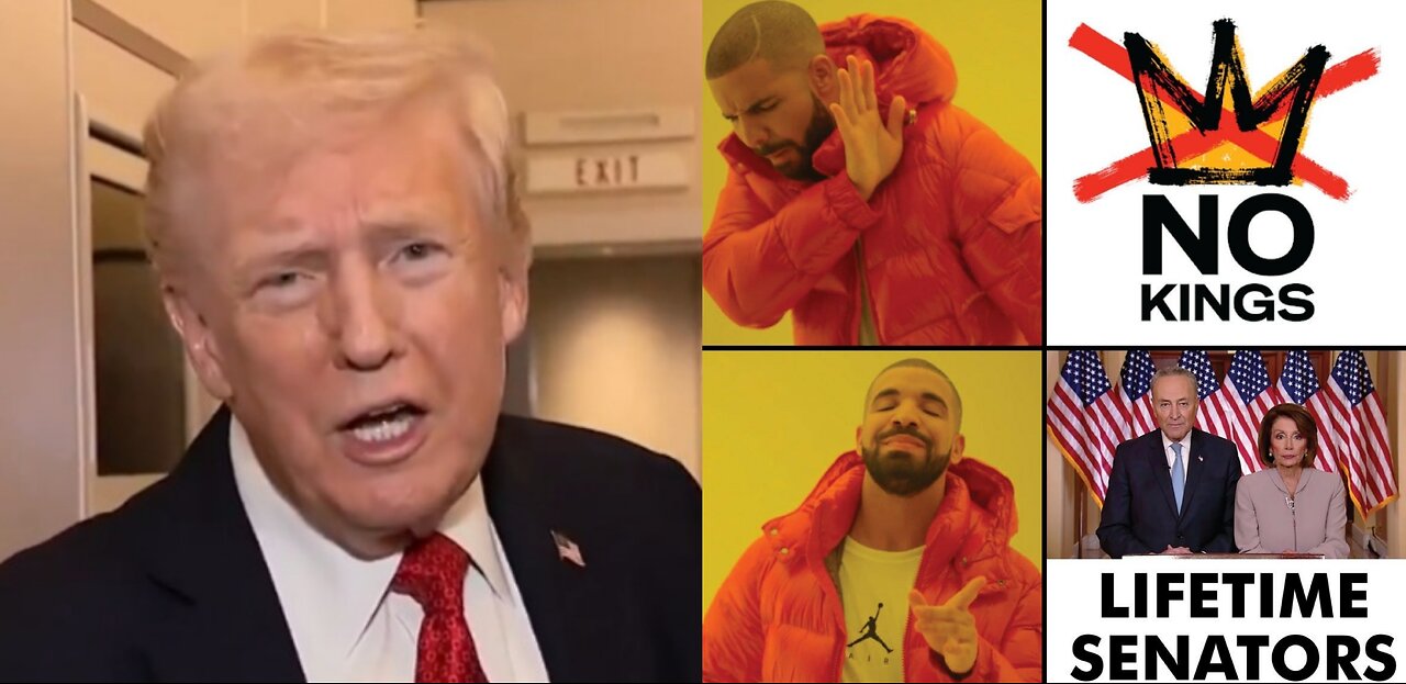 Trump's Wild AI Revenge: Feces-Bombing "No Kings" Protesters from a Crowned Fighter Jet!