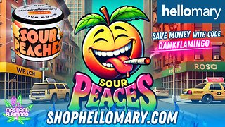 Reviewing Sour Peaches Rosin from Shop Hello Mary! Mrs Dank Flamingo Review!!