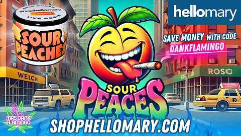 Reviewing Sour Peaches Rosin from Shop Hello Mary! Mrs Dank Flamingo Review!!