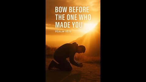 “Bow Before the One Who Made You 🙌✨”