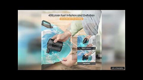 5200mAh Electric Air Pump Portable Air Pump with Fast Inflating/Deflating Rechargeable Review