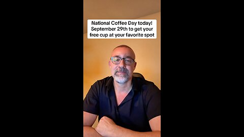 National Coffee Day today September 29th!
