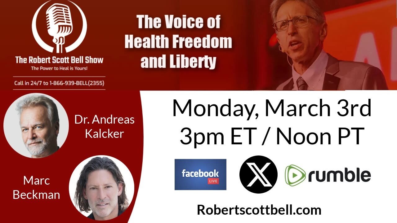 Medical Freedom Infighting, Andreas Kalcker, Chlorine Dioxide Solution, RFK Measles Controversy, Marc Beckman, Future of AI - The RSB Show 3-3-25