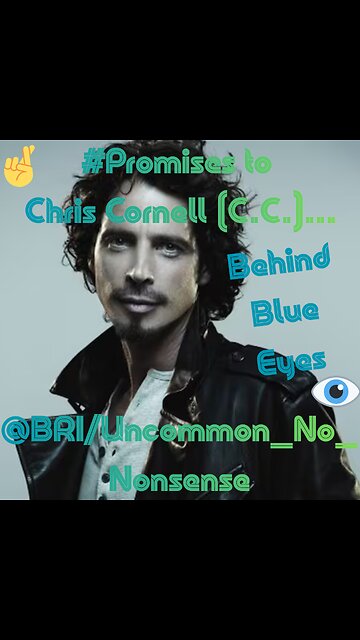 #Promises to Chris Cornell (C.C.)...🤞🏾🤞🏾🤞🏾🤞🏾🤞🏾