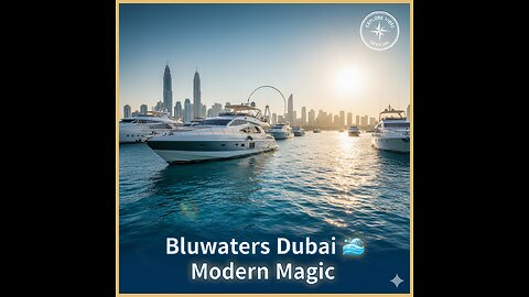 ✨ Bluewaters Island Dubai — Stunning Blue Sea & Luxury Boats | Dubai Travel 2025 🇦🇪🌊