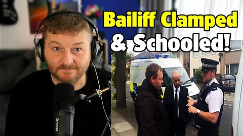 Owner Clamps Bailiff Van - Bailiff Gets Schooled by Police Constable