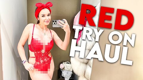 [4K] CRISTMAS TRY ON HAUL WITH Alisa | GET READY WITH ME | Red Lingerie Showed More