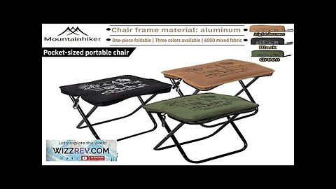 Mountainhiker camping portable folding stool ultra-light aluminum alloy storage chair mini Review