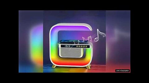 Multifunctional RGB Bedside Lamp With Bluetooth Speaker Alarm Clock 10W Wireless Charging Review