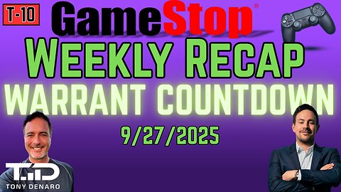 Warrant Short Squeeze? GME Bulls in FULL CONTROL - Warrant & TA Weekly Recap for Gamestop 9/27/2025