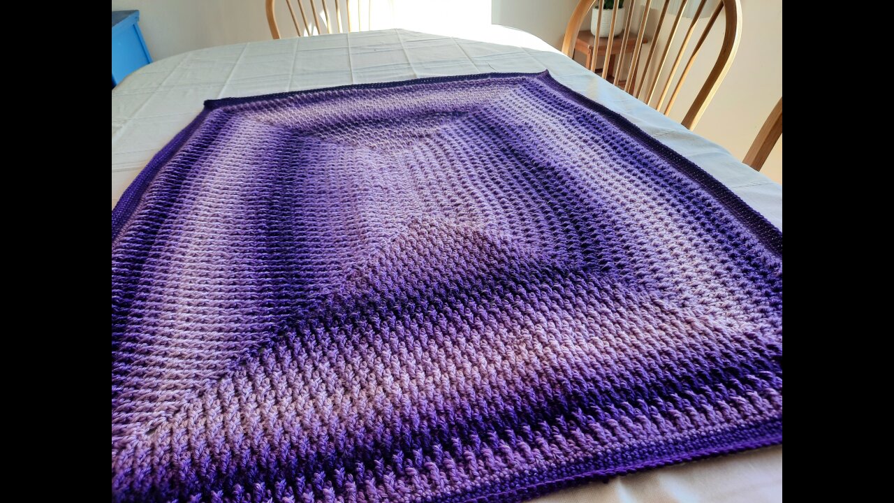 Alpine Stitch Rectangle Blanket