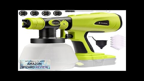 Cordless Paint Sprayer for Ryobi 18V Battery Handheld HVLP Paint Sprayer Review