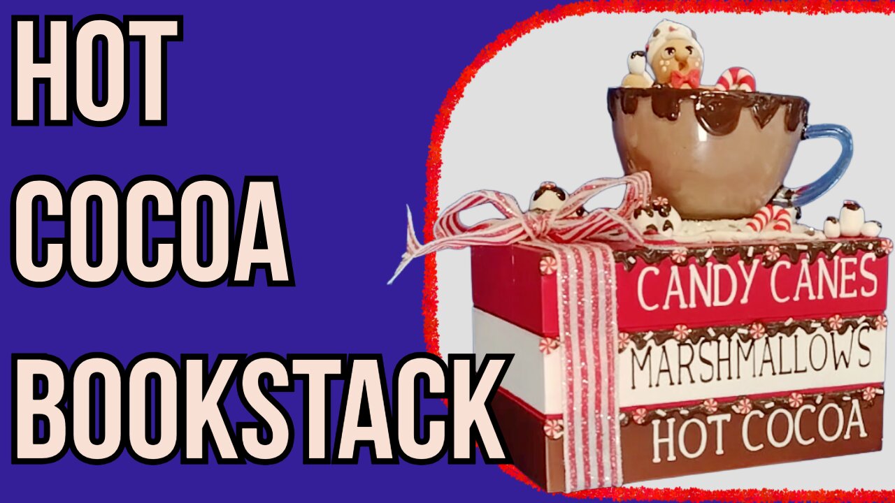 DIY Hot Cocoa Bookstack