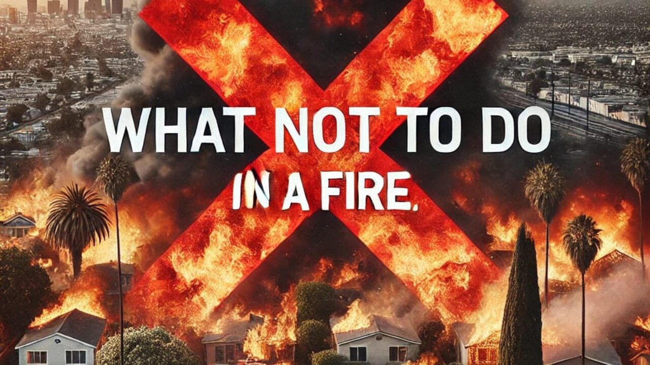 Los Angeles Fire Safety: What NOT to Do in a Wildfire or Structure Fire