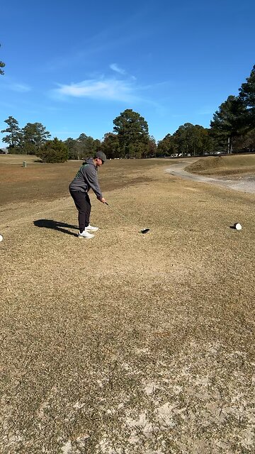 Great Shot Here. Might need to work on the takeaway a bit in the offseason.