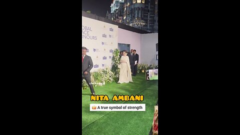 👑 A true symbol of strength, vision, and compassion — Nita Ambani Grace The Global Peace Honors