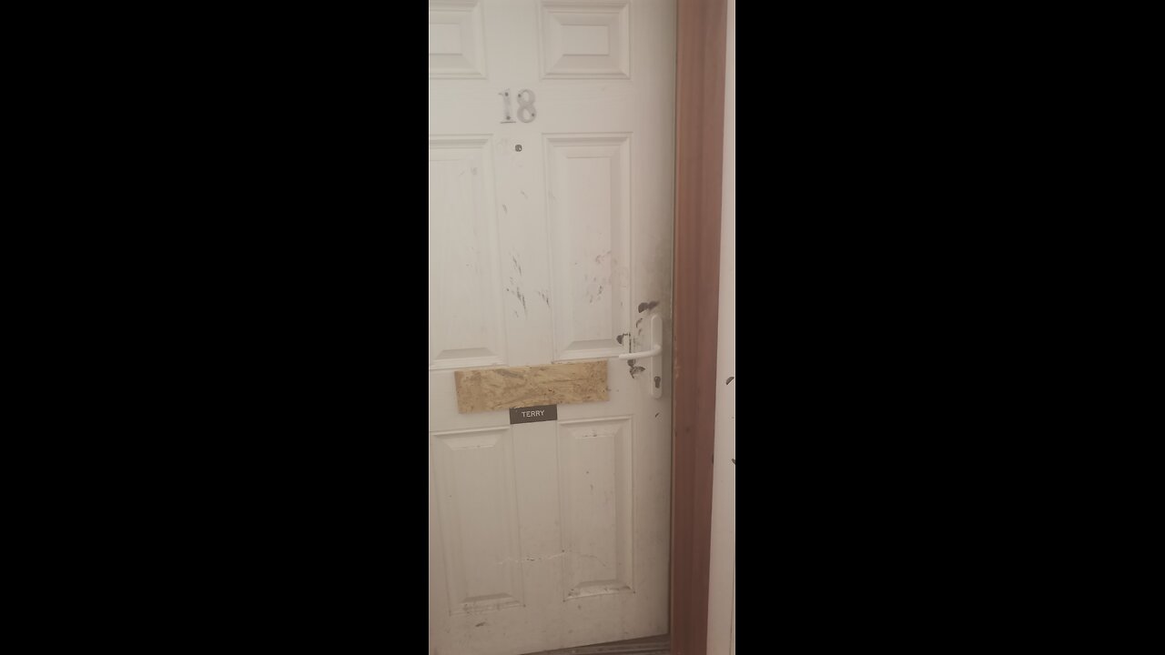 Temp fix on door