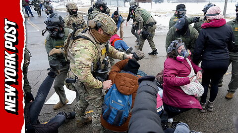 Anti-ICE protestors and federal agents clash after fatal shooting in Minneapolis