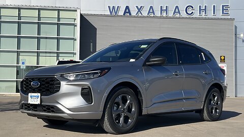 @AudreysFordFocus 2024 Ford Escape Hybrid ST-Line - Iconic Silver/Ebony, MSRP $32,230