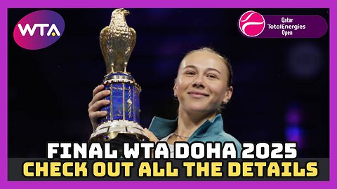 Anisimova dominates Ostapenko and wins the Doha title!