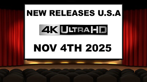 NEW 4K UHD Releases [NOVEMBER 4TH 2025 | U.S.A]