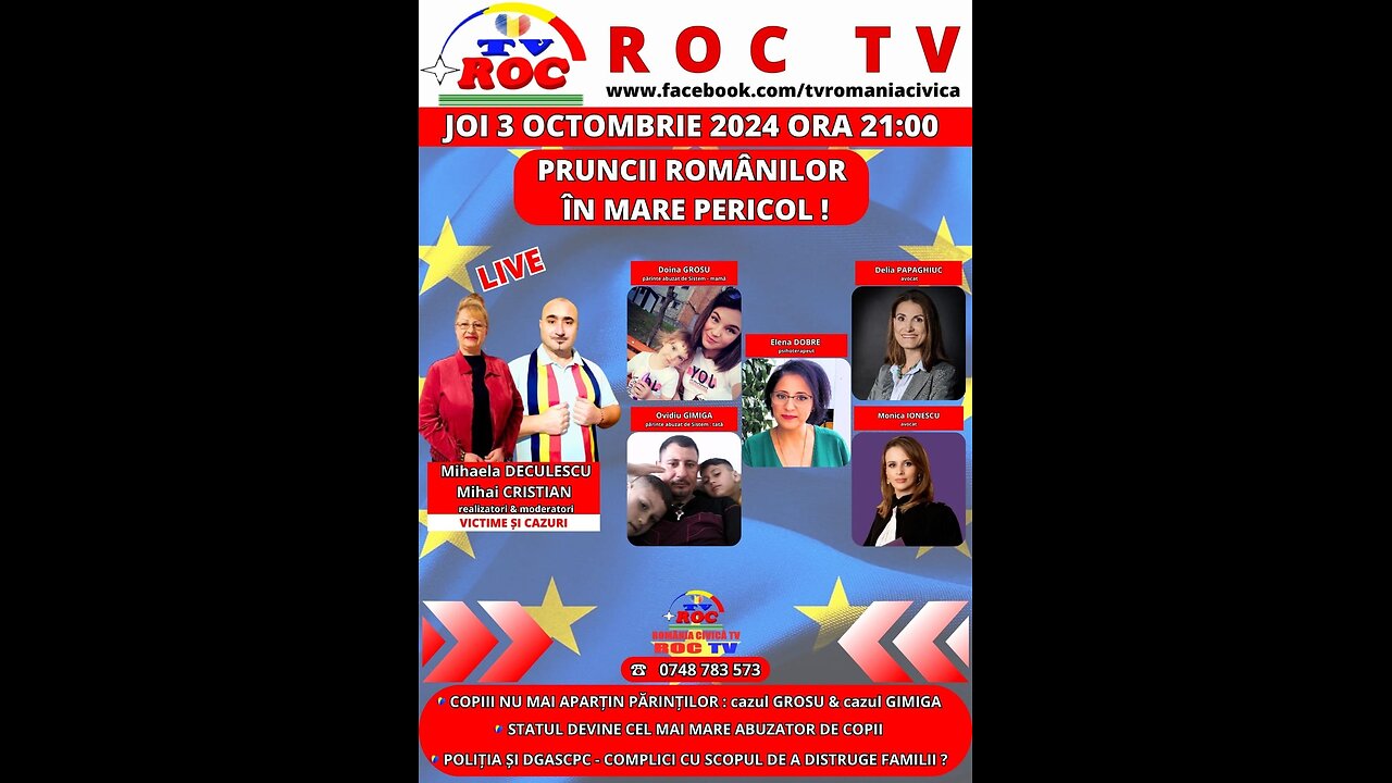 Pruncii romanilor in mare pericol (ROC TV Oct 2024)