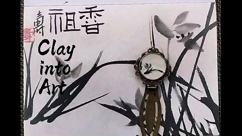 Polymer Clay Bookmarks-Orchids