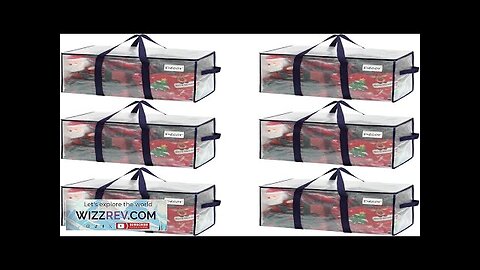 VENO 6 Pack Moving Bags and Large Christmas Storage Bins with lids. Review