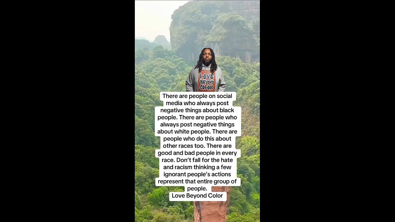 There are people on social media who always post negative things about black people.