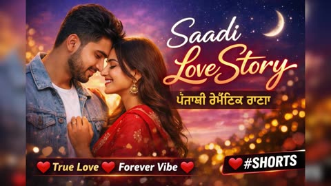 Saadi Love Story ❤️ | Punjabi Romantic Song | Heart Touching Love Shorts #shorts