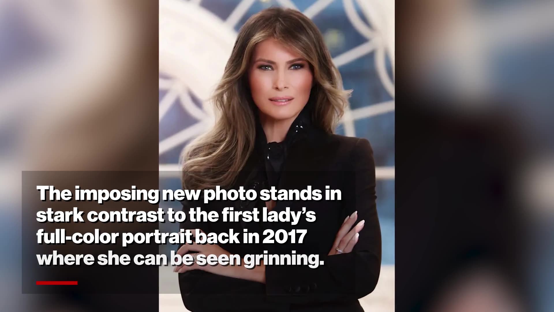 White House unveils first lady Melania Trump's official portrait
