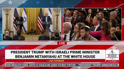 RSBN President Trump Holds Press Conference with Israeli PM Benjamin Netanyahu - 2-4-25