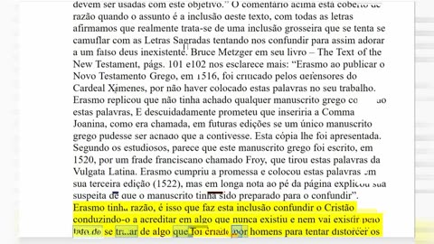 02.166. A Maior Farsa do Trinitarismo parte 13
