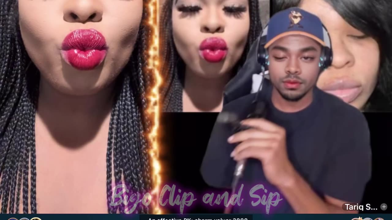 Moet lines Tariq who pretends to be Michael Jackson making fun of her #bigoclipandsip