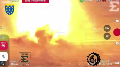 Insane Detonation of a Russian Vehicle Loaded Down with Anti-Tank Mines