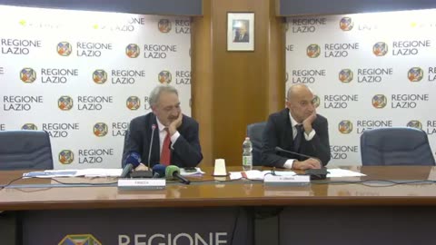 Roma - Conferenza stampa del Presidente della Regione Lazio Francesco Rocca (90.02.25)