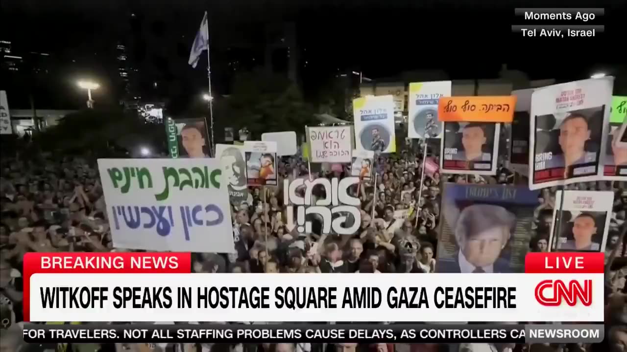 Steve Witkoff in Hostage Square, Tel Aviv