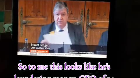 UK - Southern Water CFO Stuart Ledger - Money Laundering?