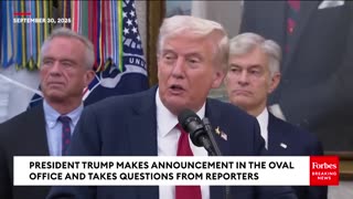 Trump Asked If Democrats Will 'Steal Credit' For Securing Most Favored Nation Status On Drug Prices