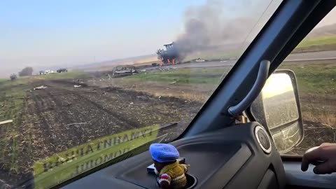 💥 Claimed as destroyed Russian "Zemledeliye" remote mining system.