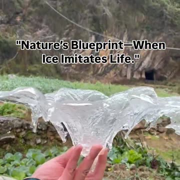 "Nature’s Blueprint—When Ice Imitates Life."