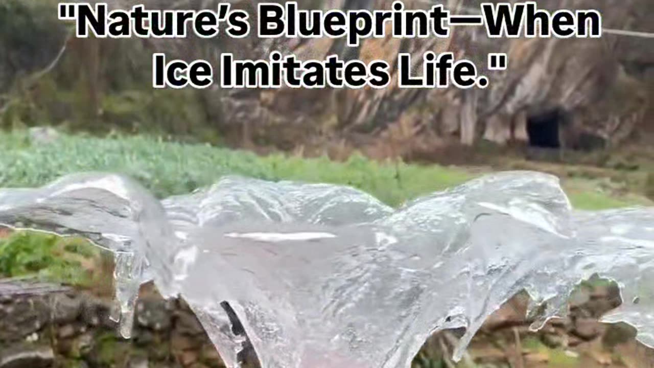 "Nature’s Blueprint—When Ice Imitates Life."