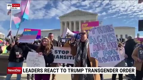 World leaders react to Donald Trump’s executive orders on gender