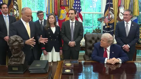 President Trump Signs Executive Orders in the Oval Office, May 23, 2025