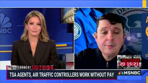 A TSA agent just went on MSNBC and called on Democrats to pass the CR