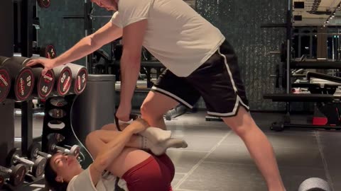 Girls Bodyweight Is a Dumbbell