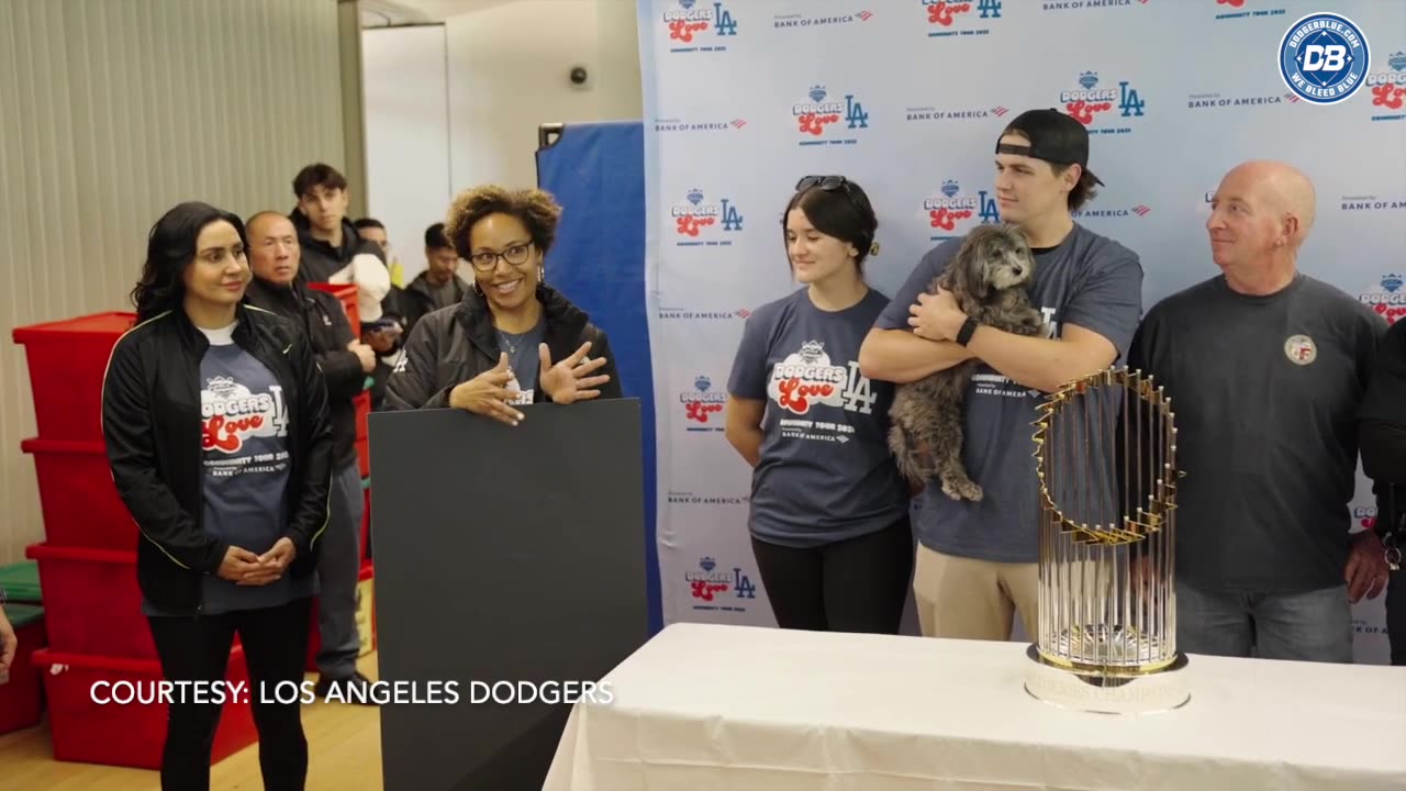 2025 Dodgers Love L.A. Community Tour: Landon Knack visits animal shelter