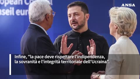 NOTIZIE DAL MONDO I 5 punti del piano UE per la pace in Ucraina "La pace deve rispettare l'indipendenza,la sovranita' e l'integrita' territoriale dell'Ucraina" si dei territori che gli sono rimasti all'Ucraina