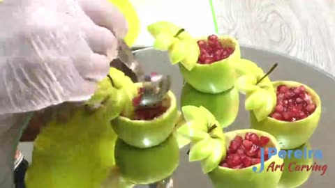 Elegant Fruit Carving Inspiration