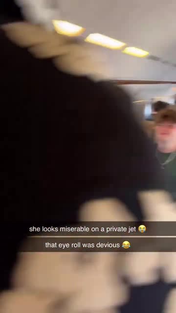 They are on a private jet